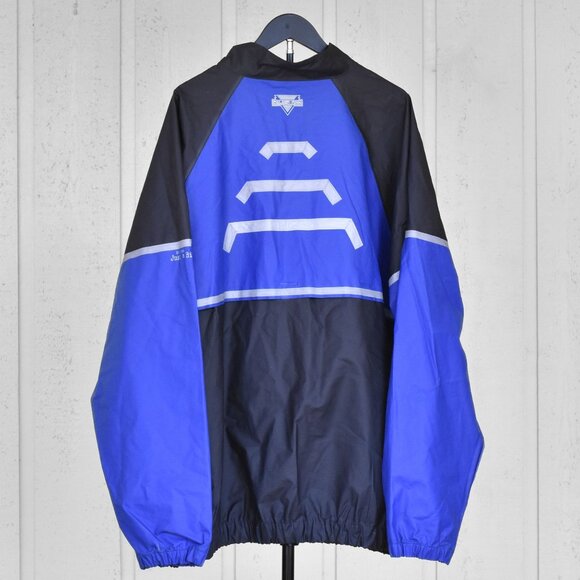 Nelson-Rigg AX-1 Motorcycle Rain Jacket Vented Blue/Black Size 3XL - Picture 4 of 9